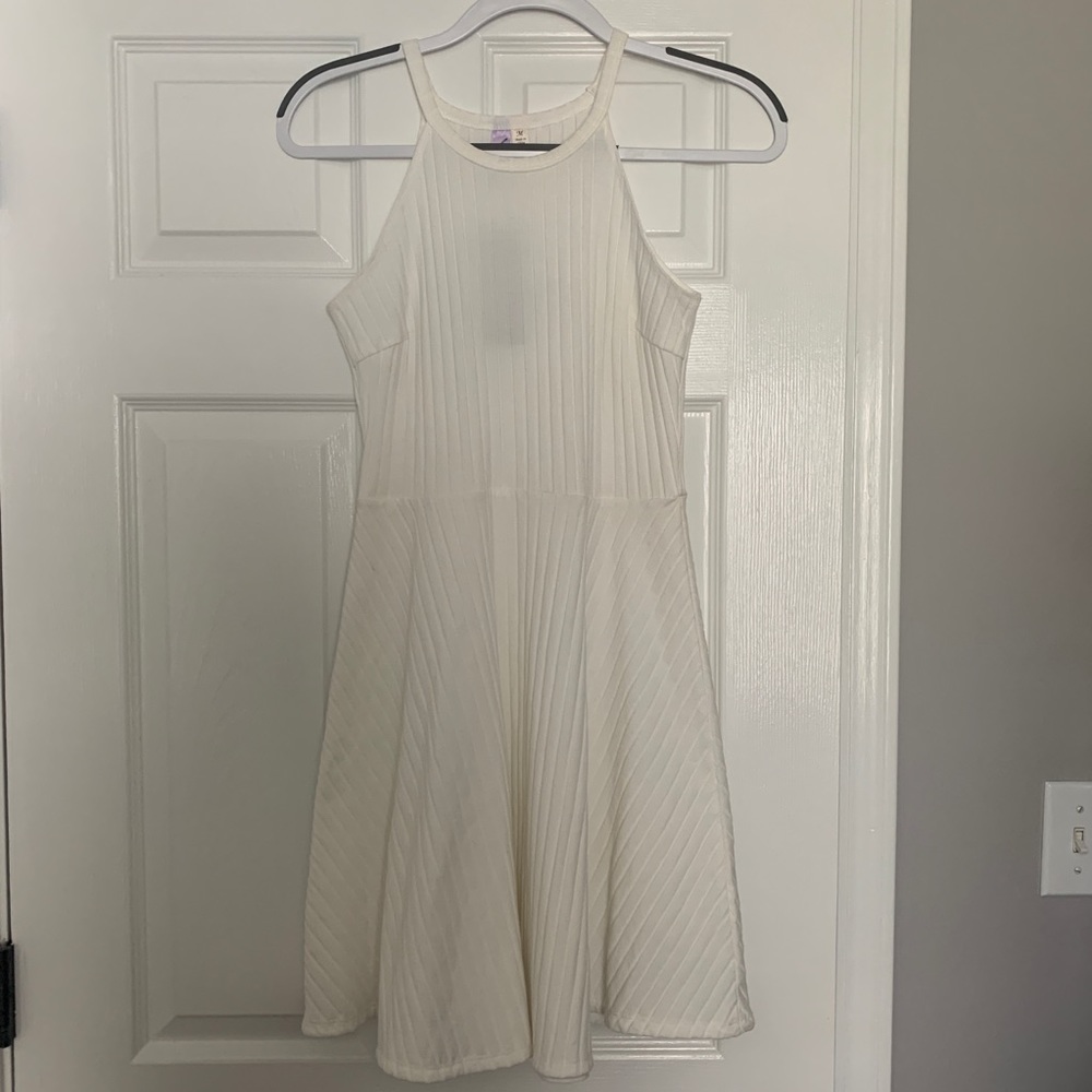 White mini dress